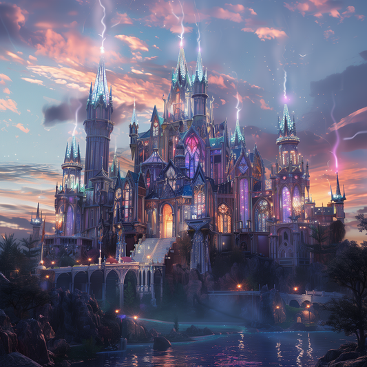 Castle of the Enchanted Night-Diamond Painting