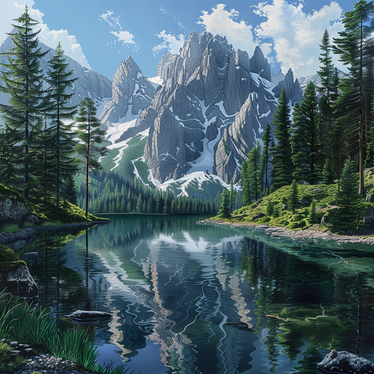 Mountain Explorer's Haven - Diamond Painting