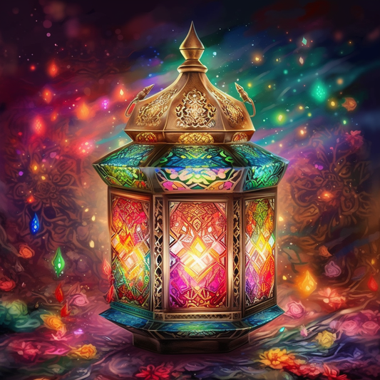 Radiant Ramadan Lamp - Diamond Painting