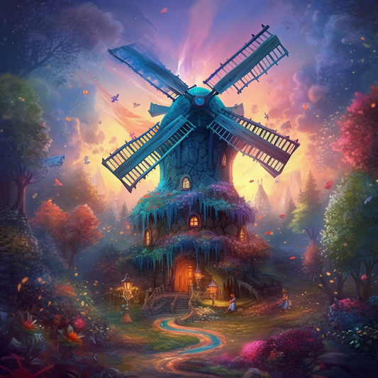 Whimsical Windmill- Diamond Painting